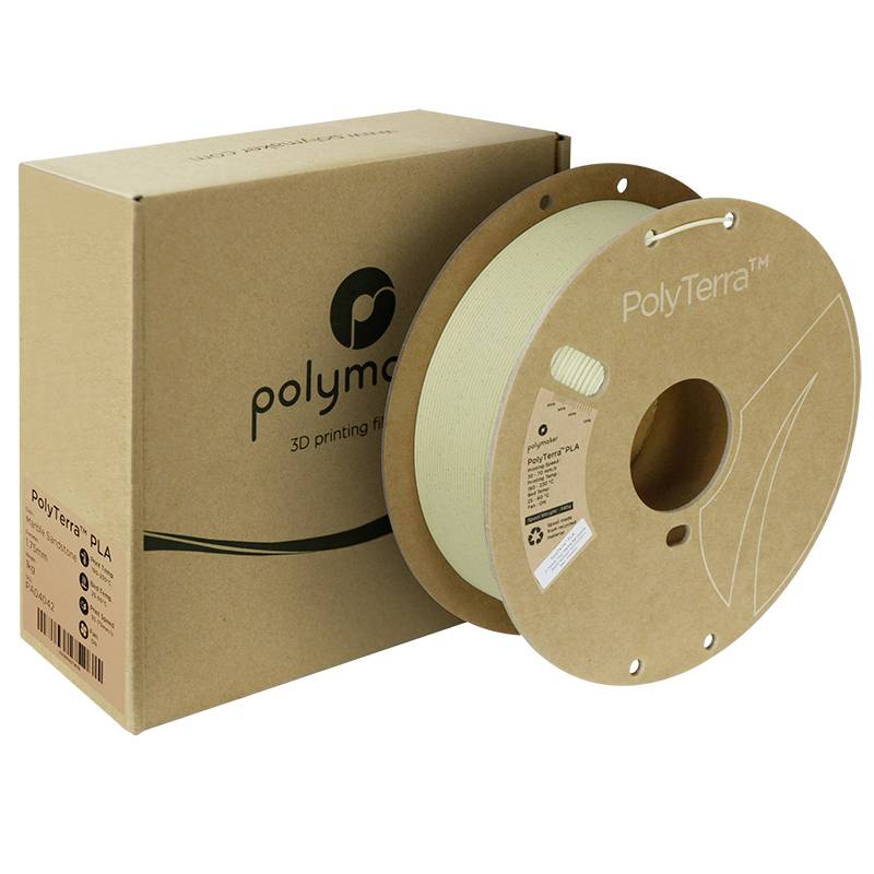 Polymaker PA04042 Marble Filament PLA geringerer Kunststoffgehalt, Matt, Mehrfarbig 1.75mm 1000g Marble Sandstone PolyTerra™ 1St.