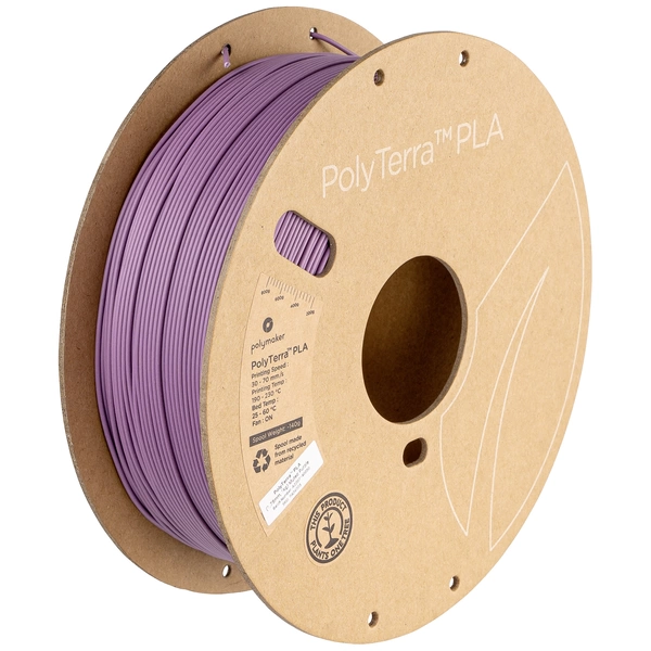 Polymaker PA04005 Muted Filament PLA geringerer Kunststoffgehalt, Matt 1.75mm 1000g Muted Purple PolyTerra™ 1St. Polymaker PA04005 Muted Filament PLA geringerer Kunststoffgehalt, Matt 1.75mm 1000g Muted Purple PolyTerra™ 1St.