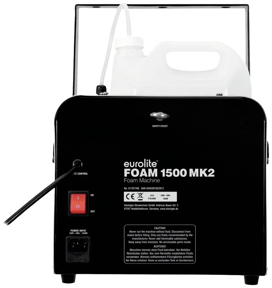 Eurolite Foam 1500 MK2 Seifenblasenmaschine 51707700