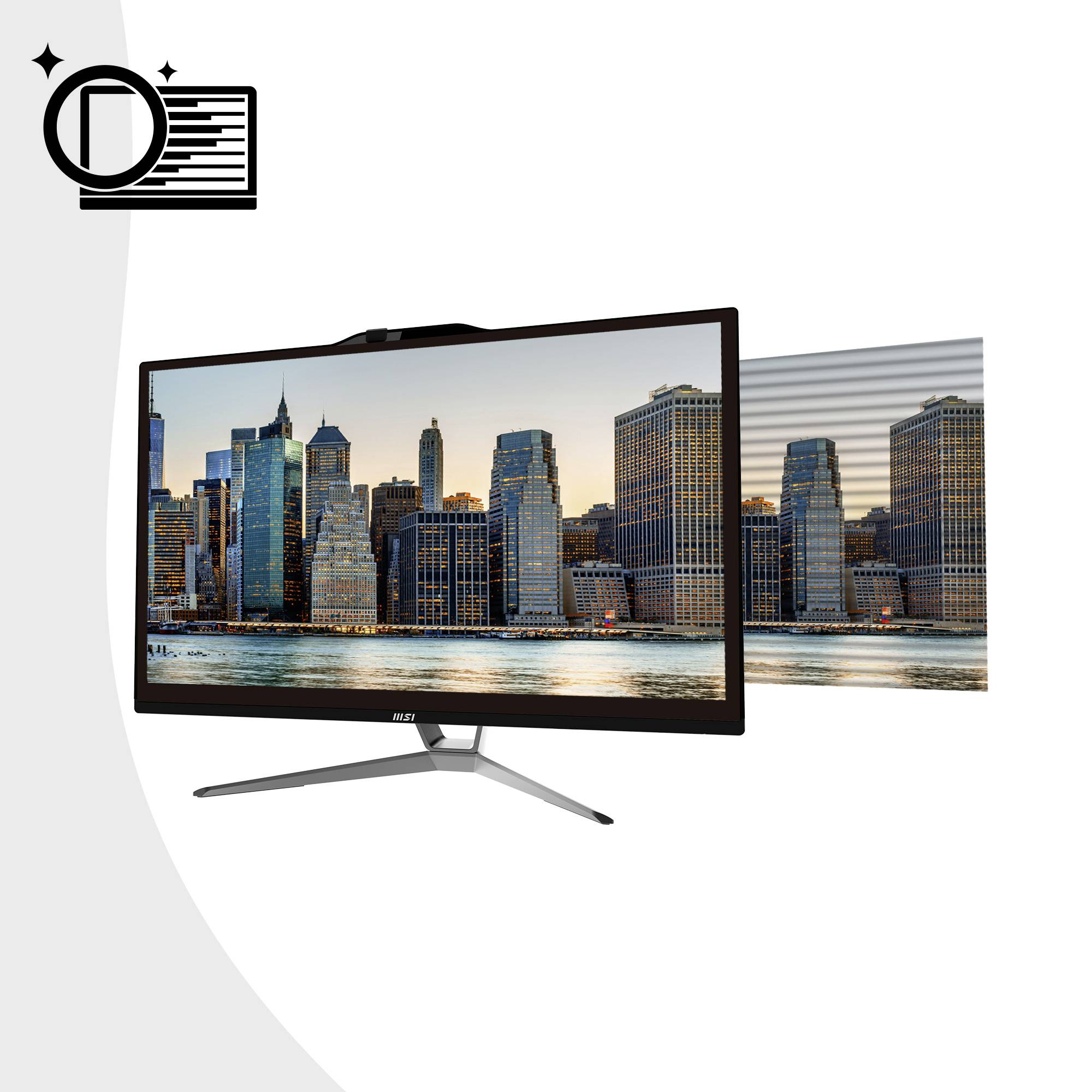 MSI All-in-One PC PRO AP222T 13M-221DE 54.6 cm (21.5 Zoll) Full HD Intel® Pentium® G7400 4 GB RAM 128 GB SSD 00AC0112-221