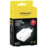 Intenso W20C USB Ladegerät 20W 1x USB-C® Weiß Innenbereich USB Power Delivery (USB-PD) Intenso W20C USB Ladegerät 20W 1x USB-C® Weiß Innenbereich USB Power Delivery (USB-PD)