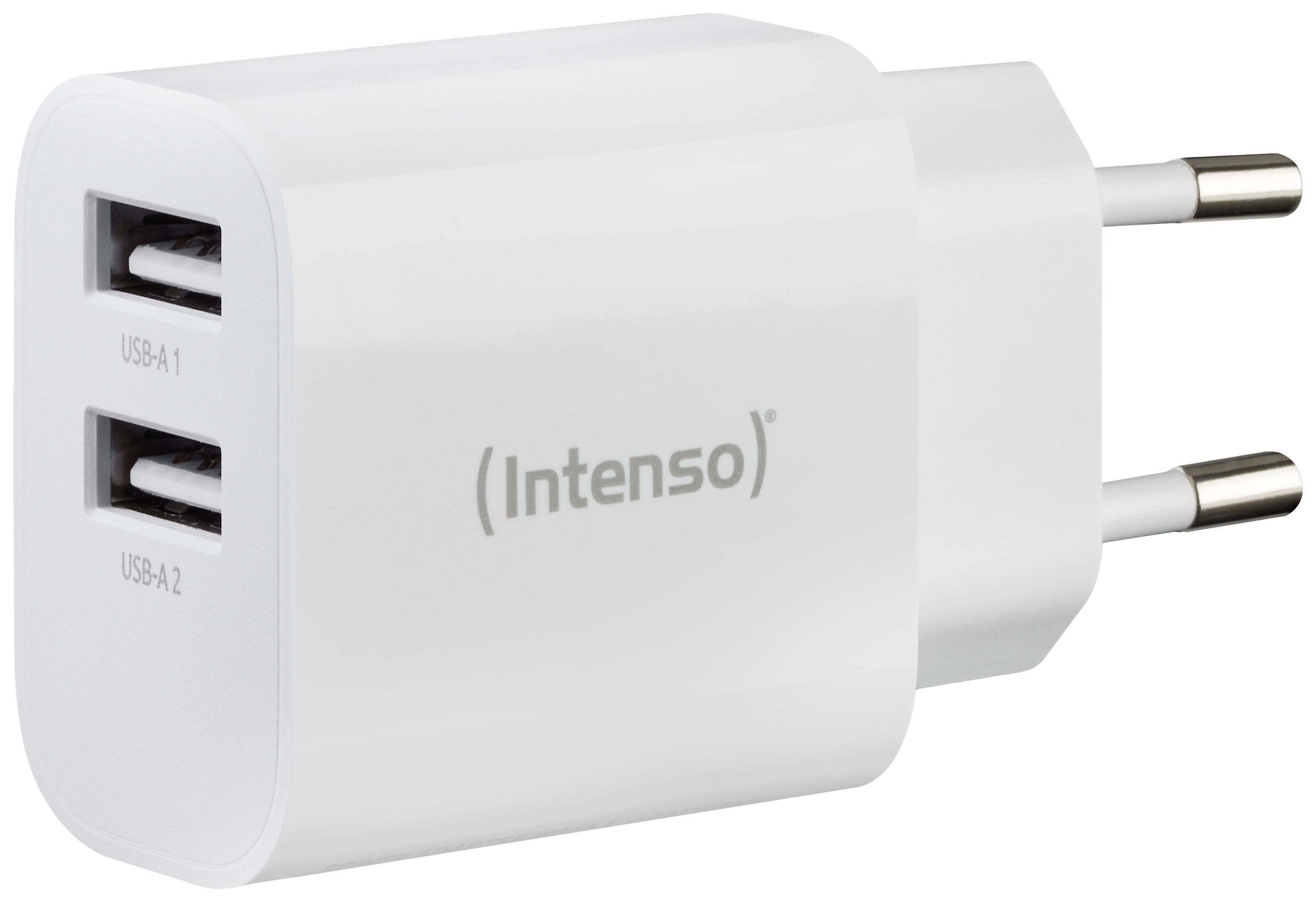Intenso W24AA USB Ladegerät 24W 2x USB-A Weiß Innenbereich