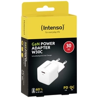 Intenso GaN USB Ladegerät 30W 1x USB-C® Weiß Innenbereich GaN, USB Power Delivery (USB-PD) Intenso GaN USB Ladegerät 30W 1x USB-C® Weiß Innenbereich GaN, USB Power Delivery (USB-PD)