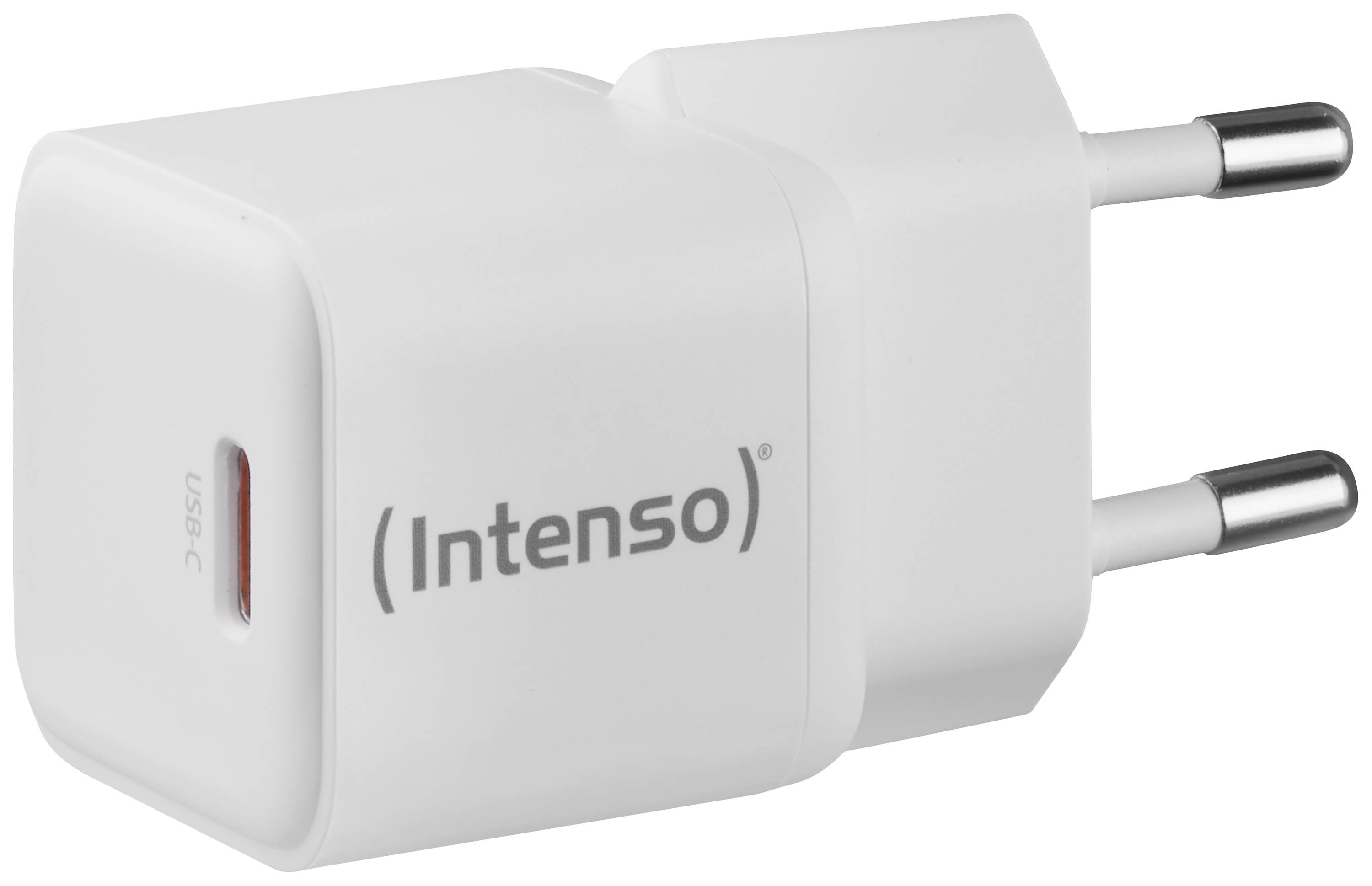 Intenso GaN USB Ladegerät 30W 1x USB-C® Weiß Innenbereich GaN, USB Power Delivery (USB-PD)