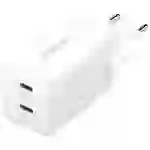 Intenso W40CC GaN USB Ladegerät 40W 2x USB-C® Weiß Innenbereich GaN, USB Power Delivery (USB-PD) Intenso W40CC GaN USB Ladegerät 40W 2x USB-C® Weiß Innenbereich GaN, USB Power Delivery (USB-PD)