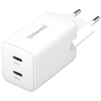 Intenso W40CC GaN USB Ladegerät 40W 2x USB-C® Weiß Innenbereich GaN, USB Power Delivery (USB-PD) Intenso W40CC GaN USB Ladegerät 40W 2x USB-C® Weiß Innenbereich GaN, USB Power Delivery (USB-PD)
