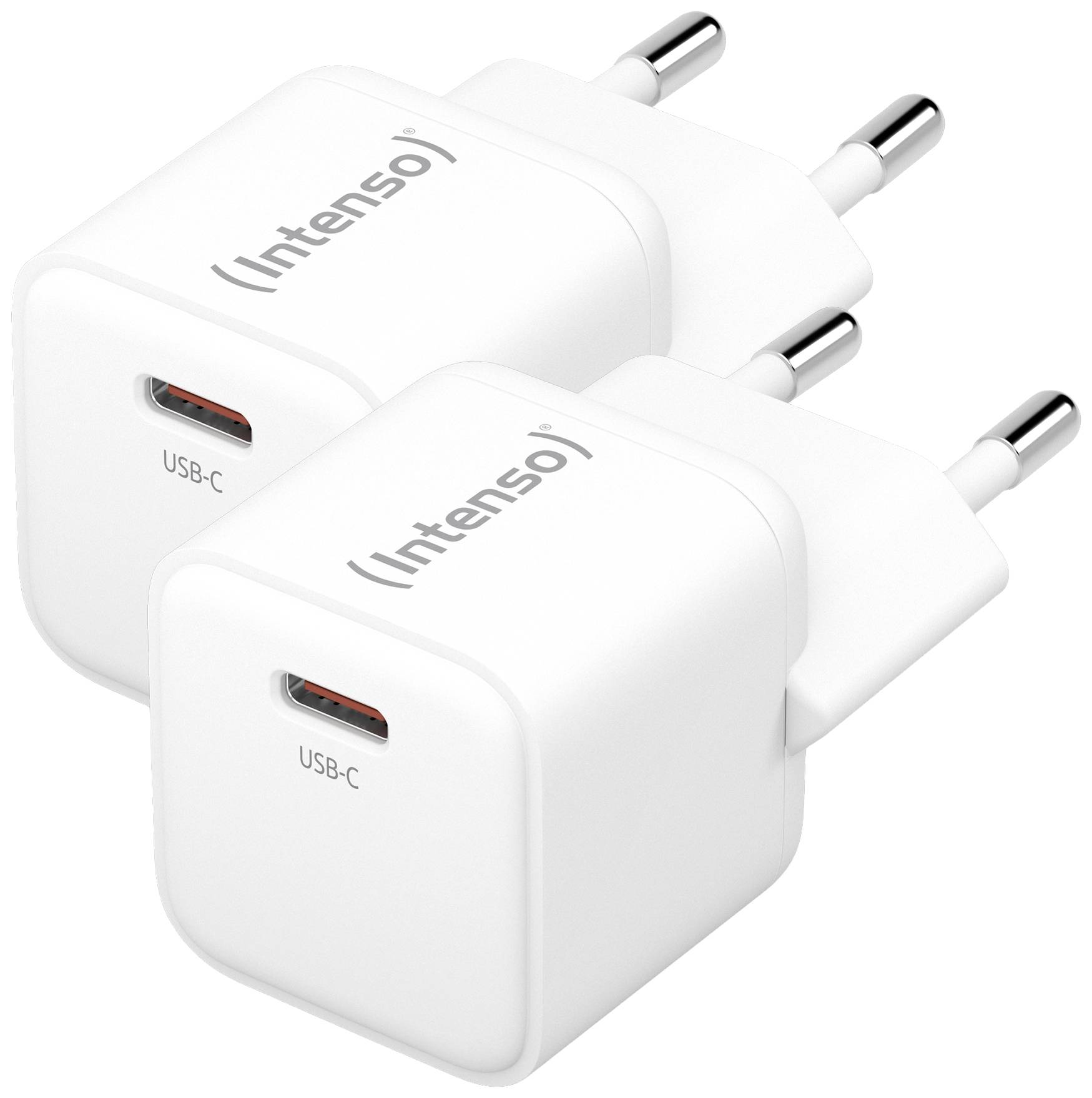 Intenso W30C GaN USB Ladegerät 30W 1x USB-C® Weiß Innenbereich GaN, USB Power Delivery (USB-PD)