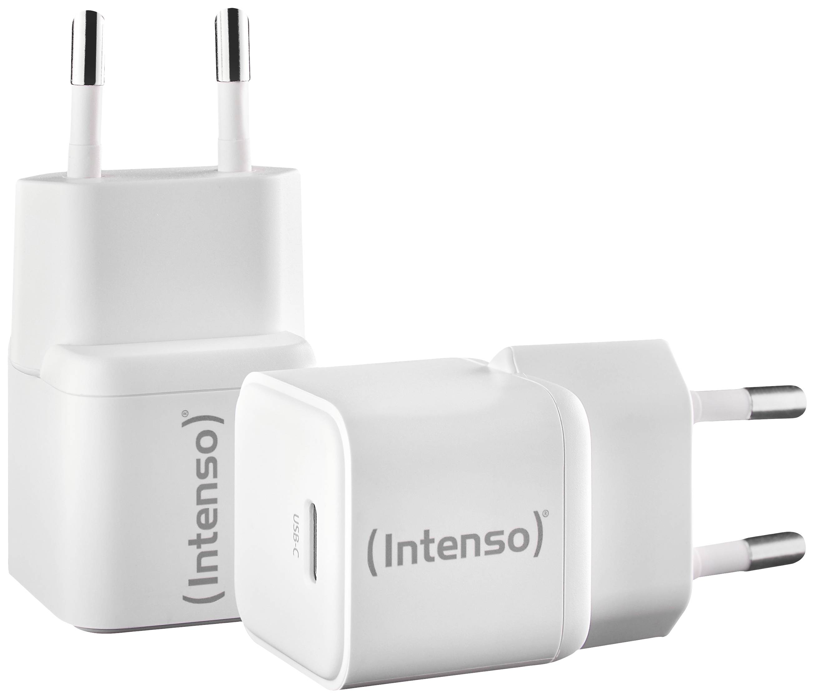 Intenso W30C GaN USB Ladegerät 30W 1x USB-C® Weiß Innenbereich GaN, USB Power Delivery (USB-PD)