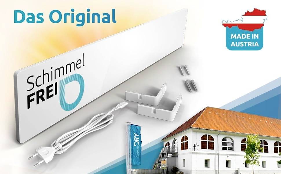 Schimmel-DRY EDH-WHI-SDRY-M1 Wandentfeuchter/Schimmelentferner Weiß