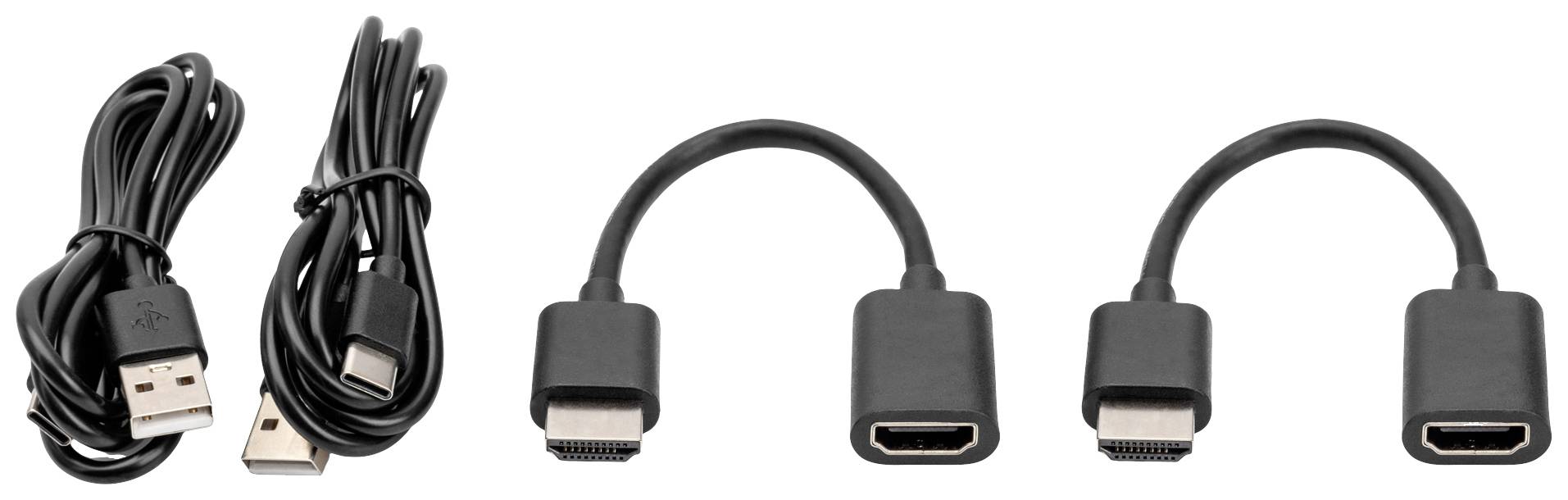 Digitus DS-55323 HDMI-Funkübertragung (Set) 30m 3840 x 2160 Pixel integrierte LED-Anzeige, mobile Variante