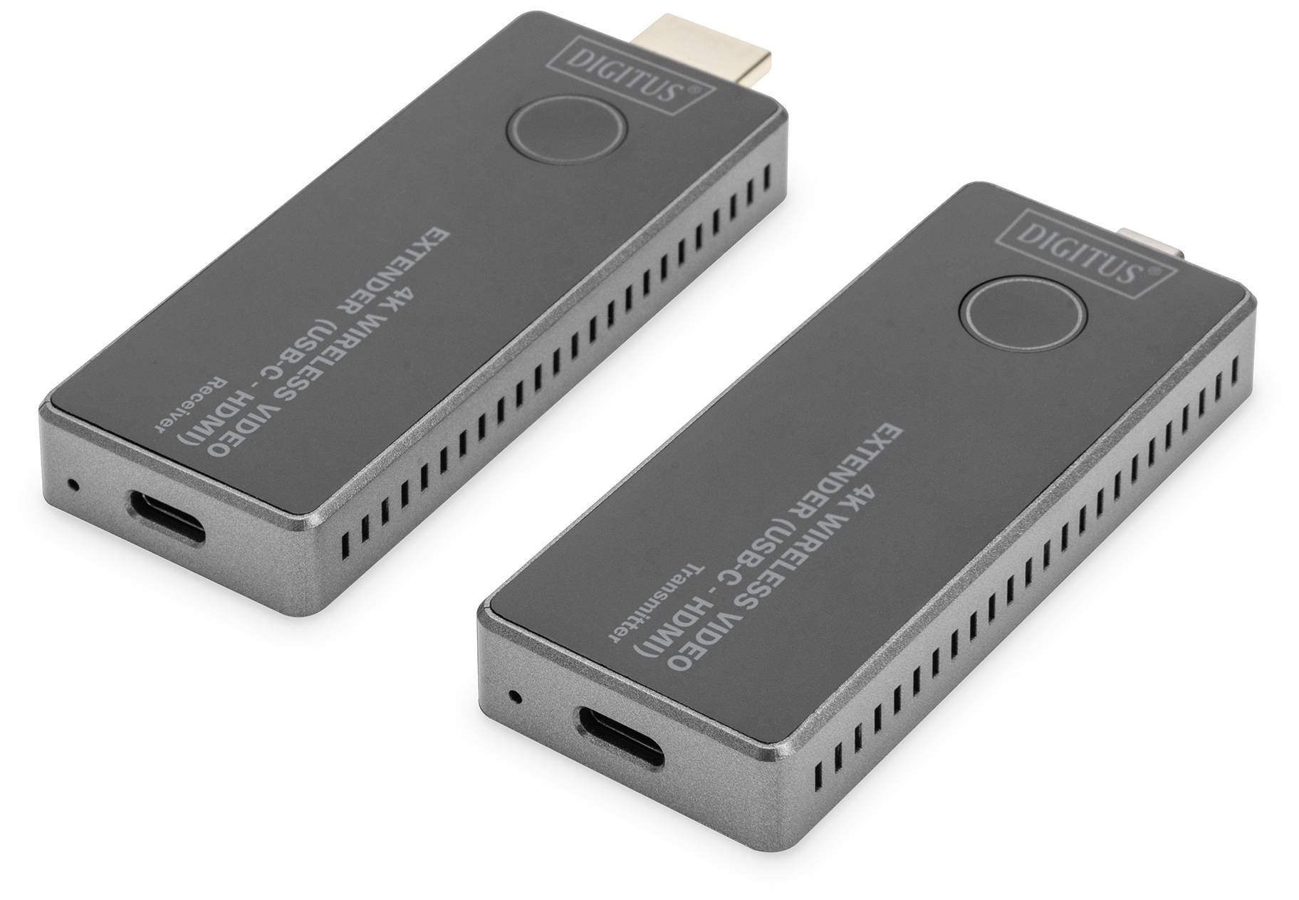 Digitus DS-55324 HDMI-Funkübertragung (Set) 30 m 3840 x 2160 Pixel integrierte LED-Anzeige, mobile