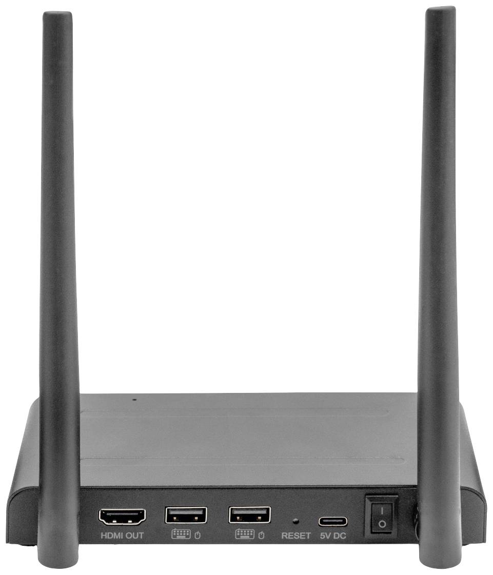 Digitus DS-55329 HDMI-Funkübertragung (Empfänger) 150m 3840 x 2160 Pixel 4fach Multi Viewer, Digital Whiteboard-Funktion