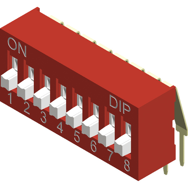 Diptronics NDA-02V DIP-Schalter Polzahl (num) 2 Right Angle