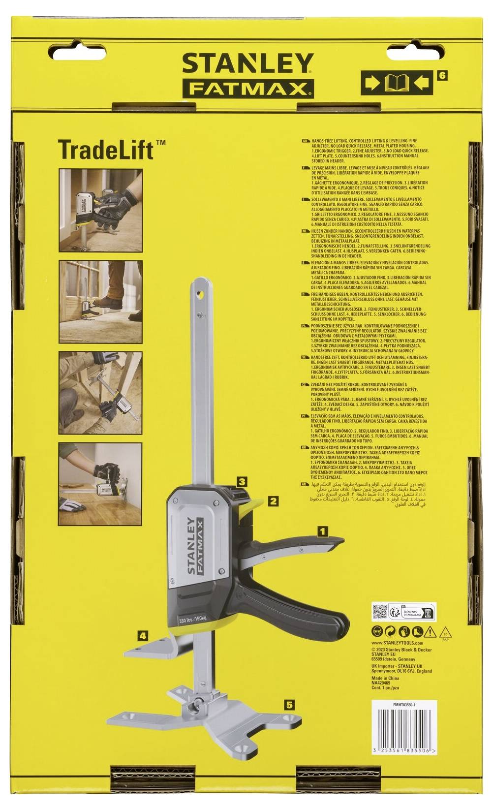 STANLEY FMHT83550-1 Einhand-Montagewerkzeug Tradelift Tragkraft (max.) 150 kg
