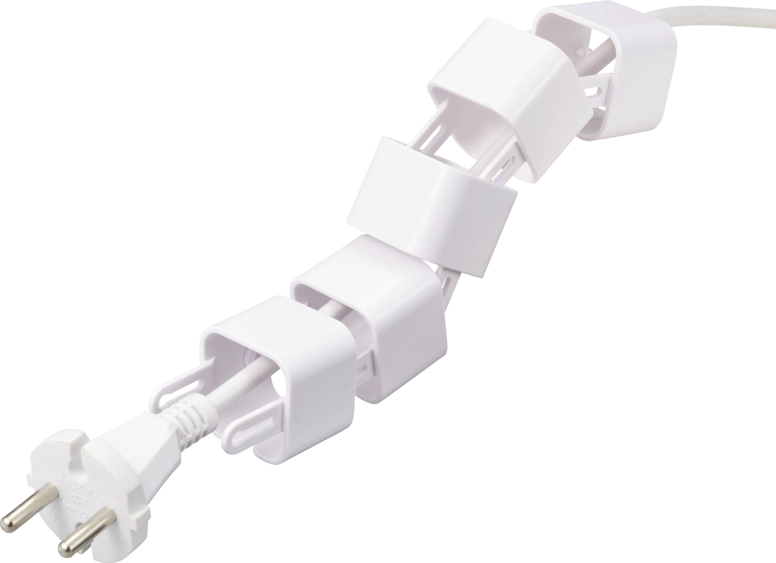 TRU COMPONENTS Modularer Kabelhalter TC-12533292 ABS Kunststoff Weiß 35mm Inhalt: 15St.