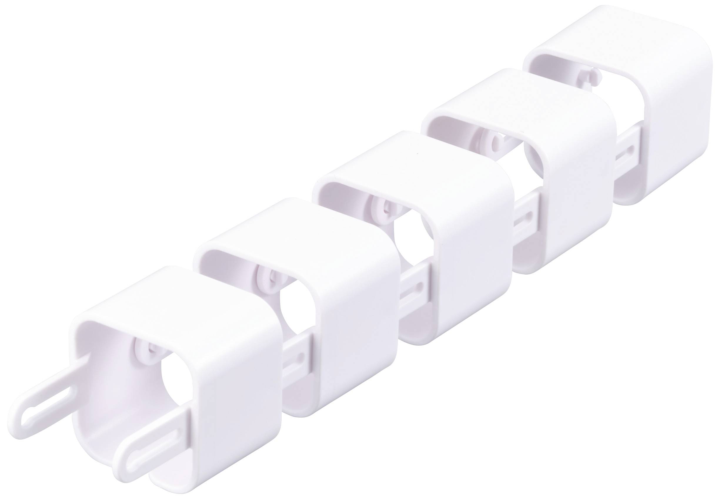 TRU COMPONENTS Modularer Kabelhalter TC-12533292 ABS Kunststoff Weiß 35mm Inhalt: 15St.