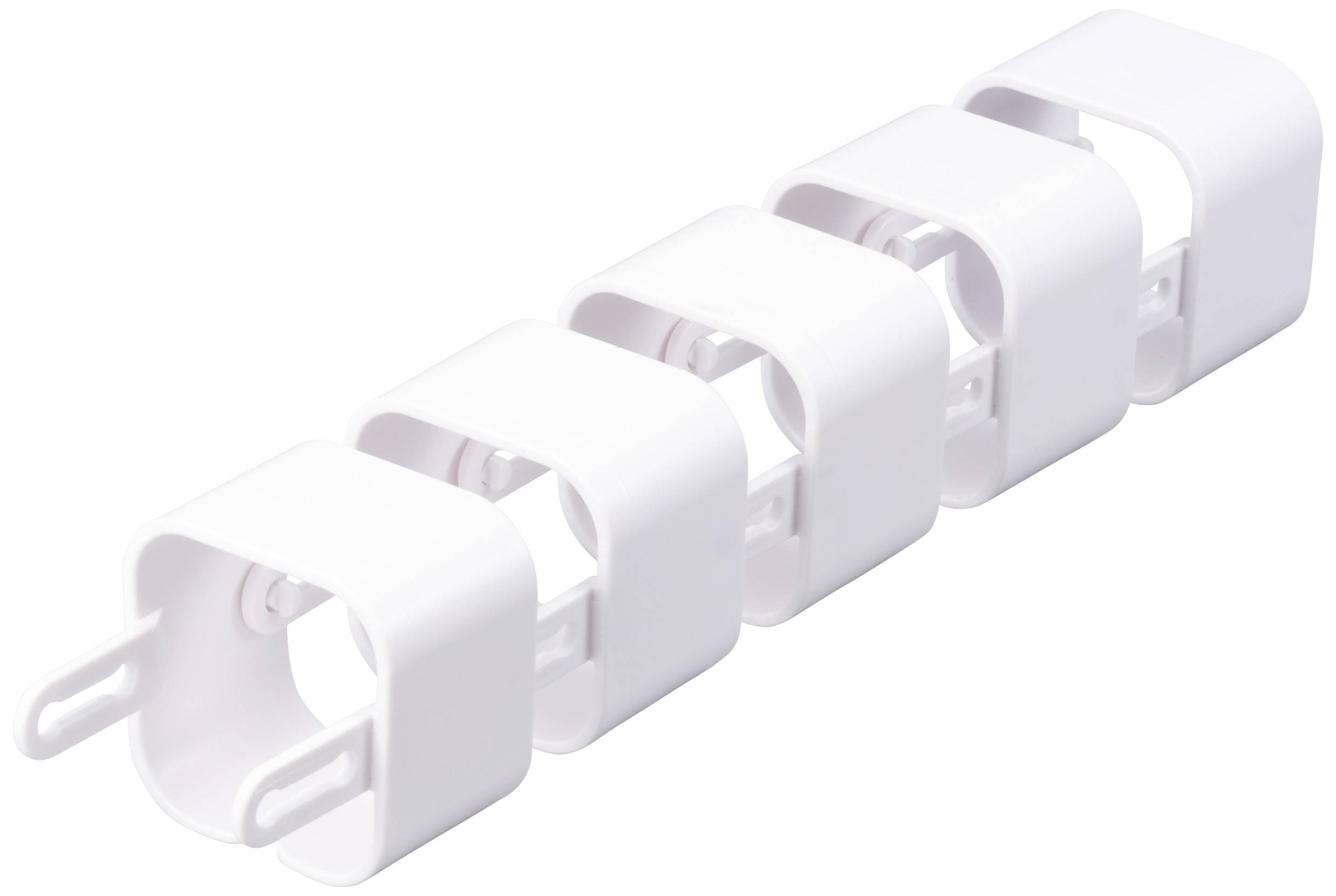 TRU COMPONENTS Modularer Kabelhalter TC-12533300 ABS Kunststoff Weiß 40mm Inhalt: 15St.