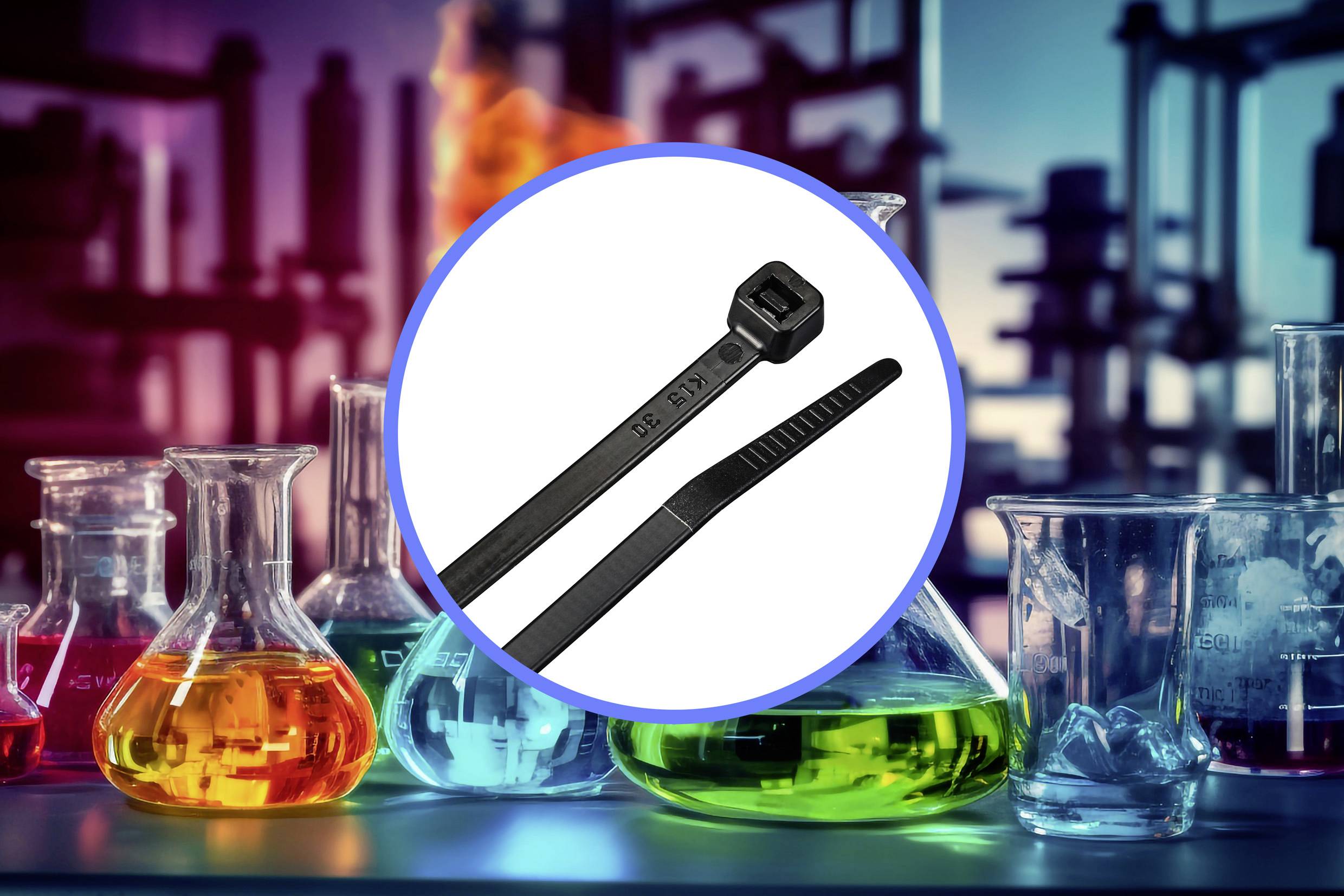 TRU COMPONENTS TC-12533360 Kabelbinder 200mm 4.6mm Schwarz 100St.