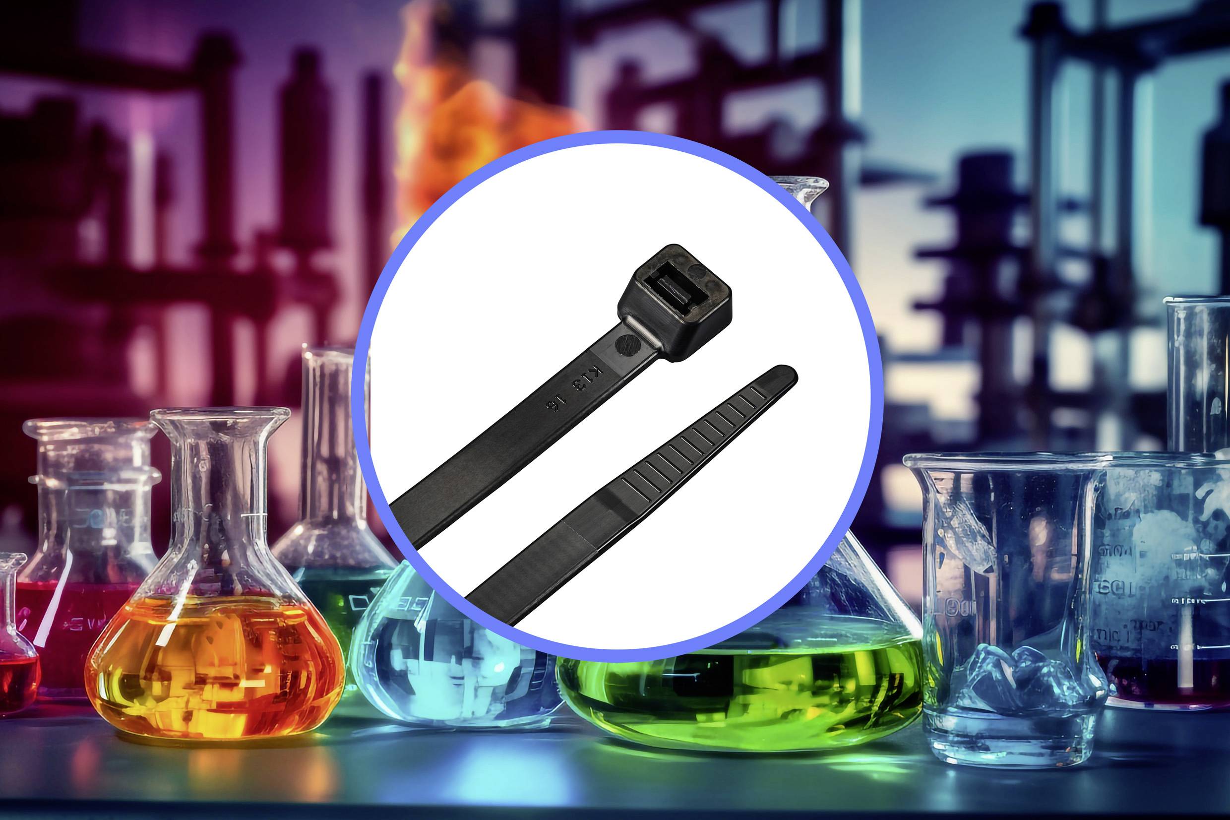 TRU COMPONENTS TC-12533364 Kabelbinder 300mm 7.6mm Schwarz 100St.