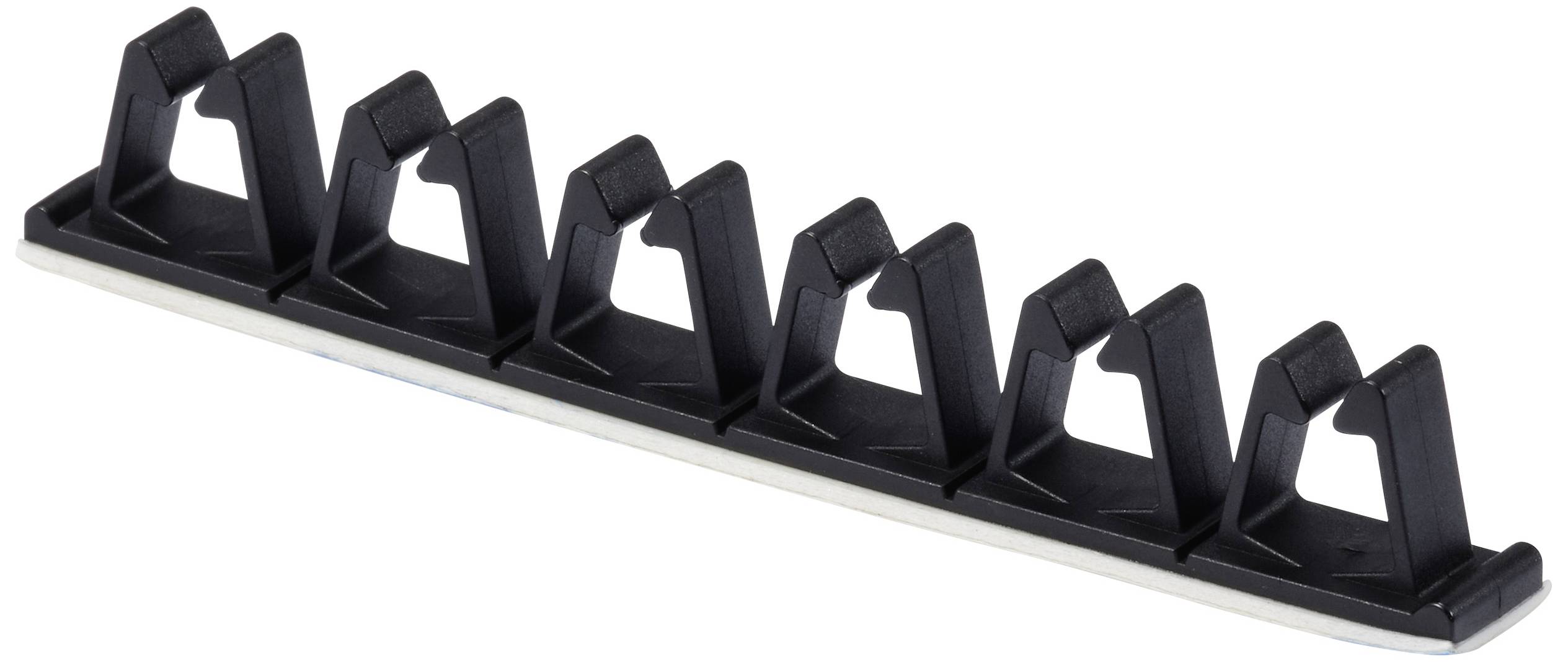 TRU COMPONENTS Kabelclip TC-12533420 Bündel-Ø-Bereich 7.8 mm (max) Schwarz 20 St.