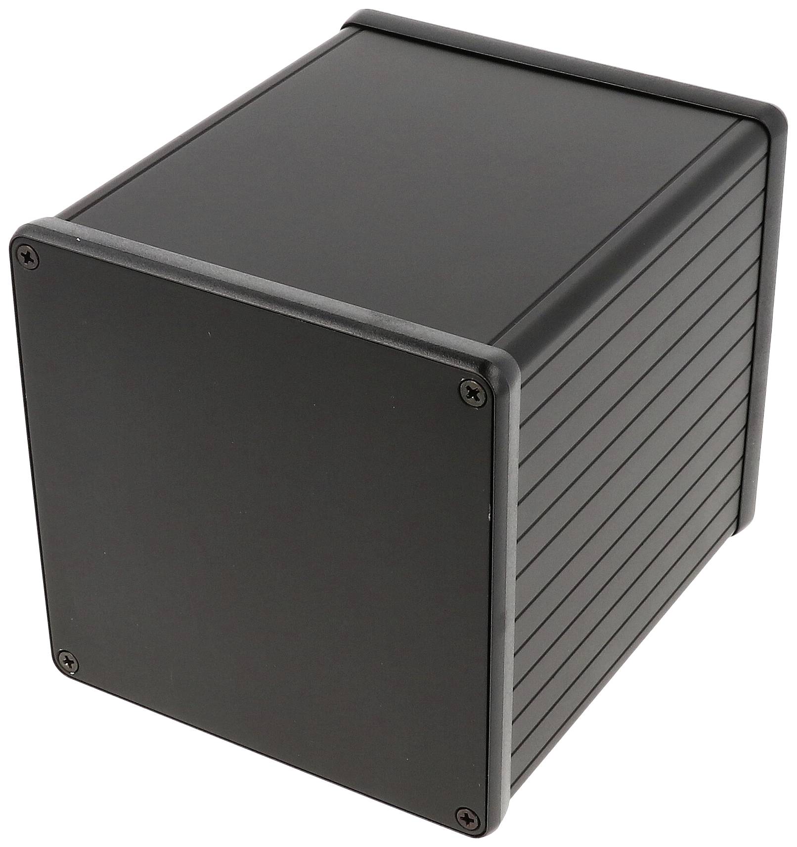 Hammond Electronics 1455NS1201BK Universal-Gehäuse 120 x 103 x 103 Aluminium extrudiert Schwarz 1St.