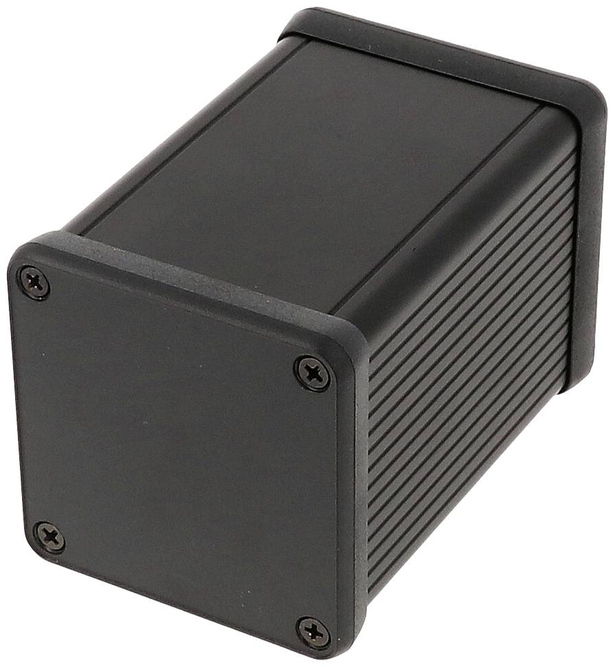 Hammond Electronics 1455CS802BK 80 x 54 x 54 Aluminium extrudiert Schwarz 1St.