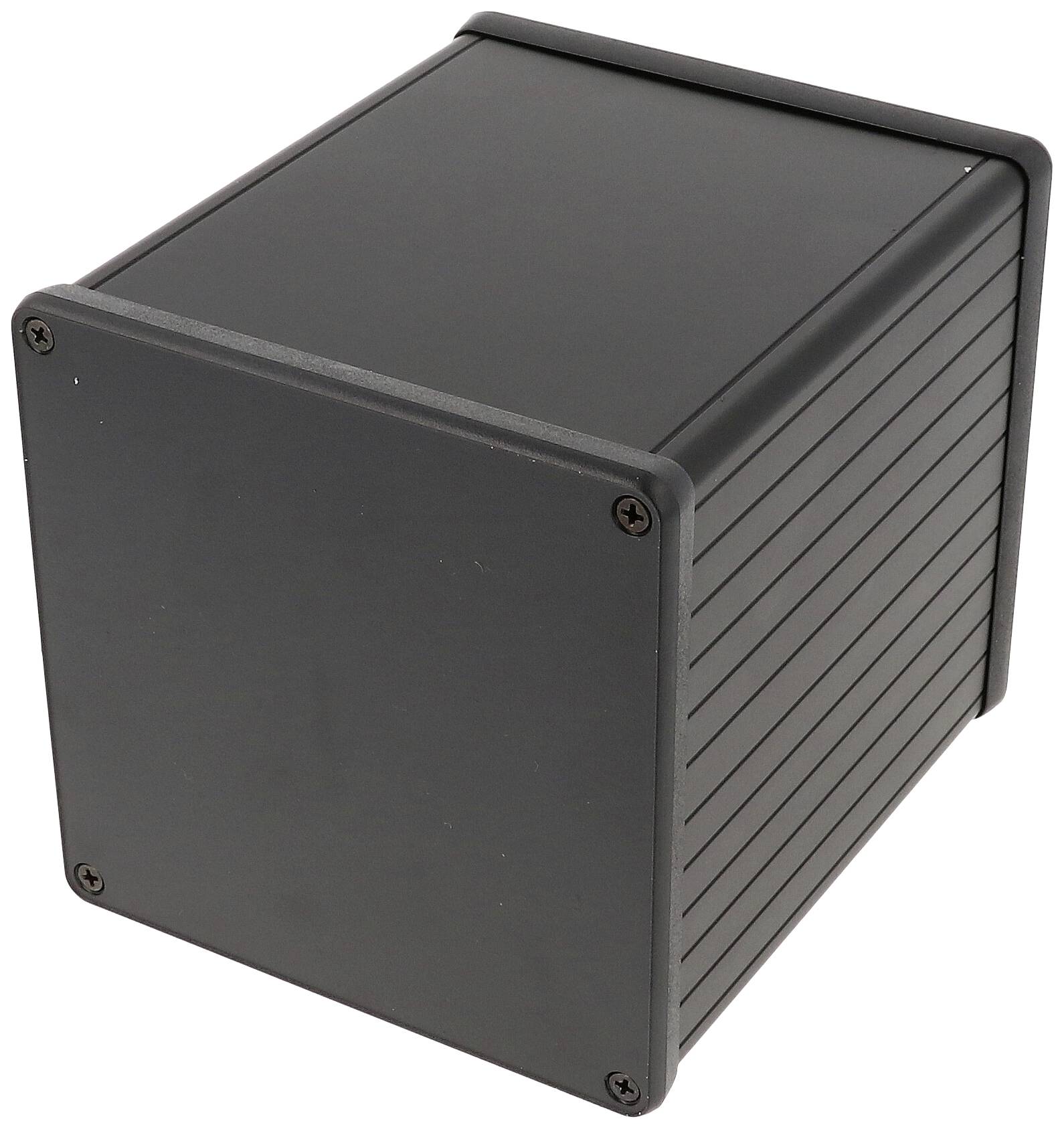 Hammond Electronics 1455NS1202BK Universal-Gehäuse 120 x 103 x 103 Aluminium extrudiert Schwarz 1St.