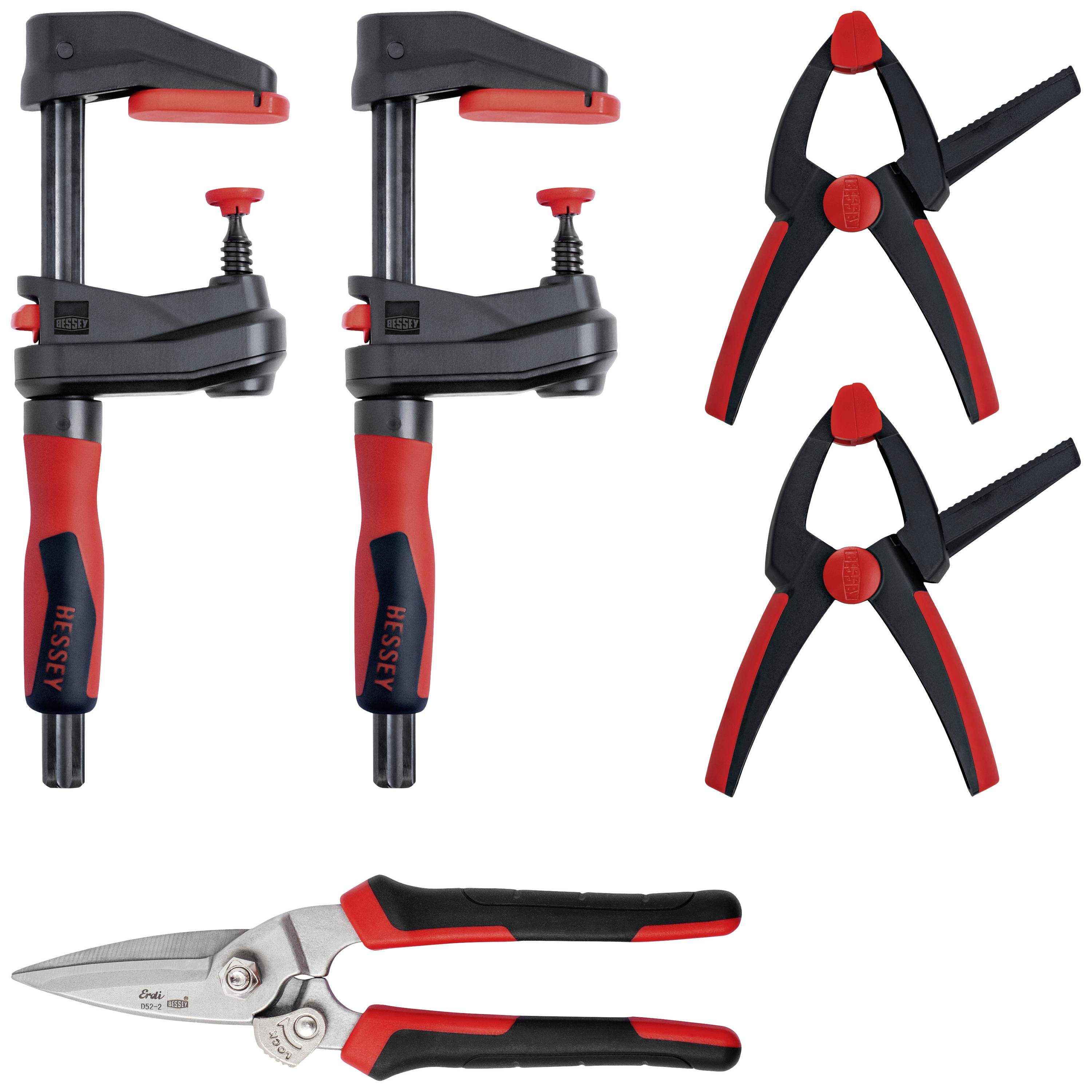 Bessey SET1-A Spannzwingen-Set Spann-Weite (max.):150 mm Ausladungs-Maße:60 mm