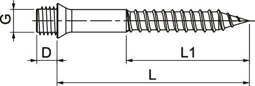 OBO Bettermann 3498150 3498150 Stockschraube 50.00mm
