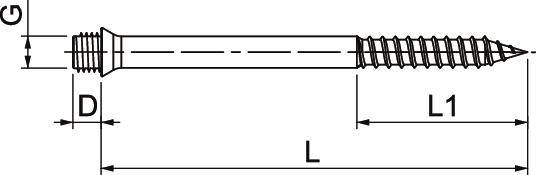 OBO Bettermann 3498152 3498152 Stockschraube 80.00mm