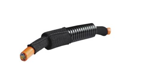 Fränkische Rohrwerke 4851807005 WPET-HS70B05.25 Kabelschlauch Schwarz 25m