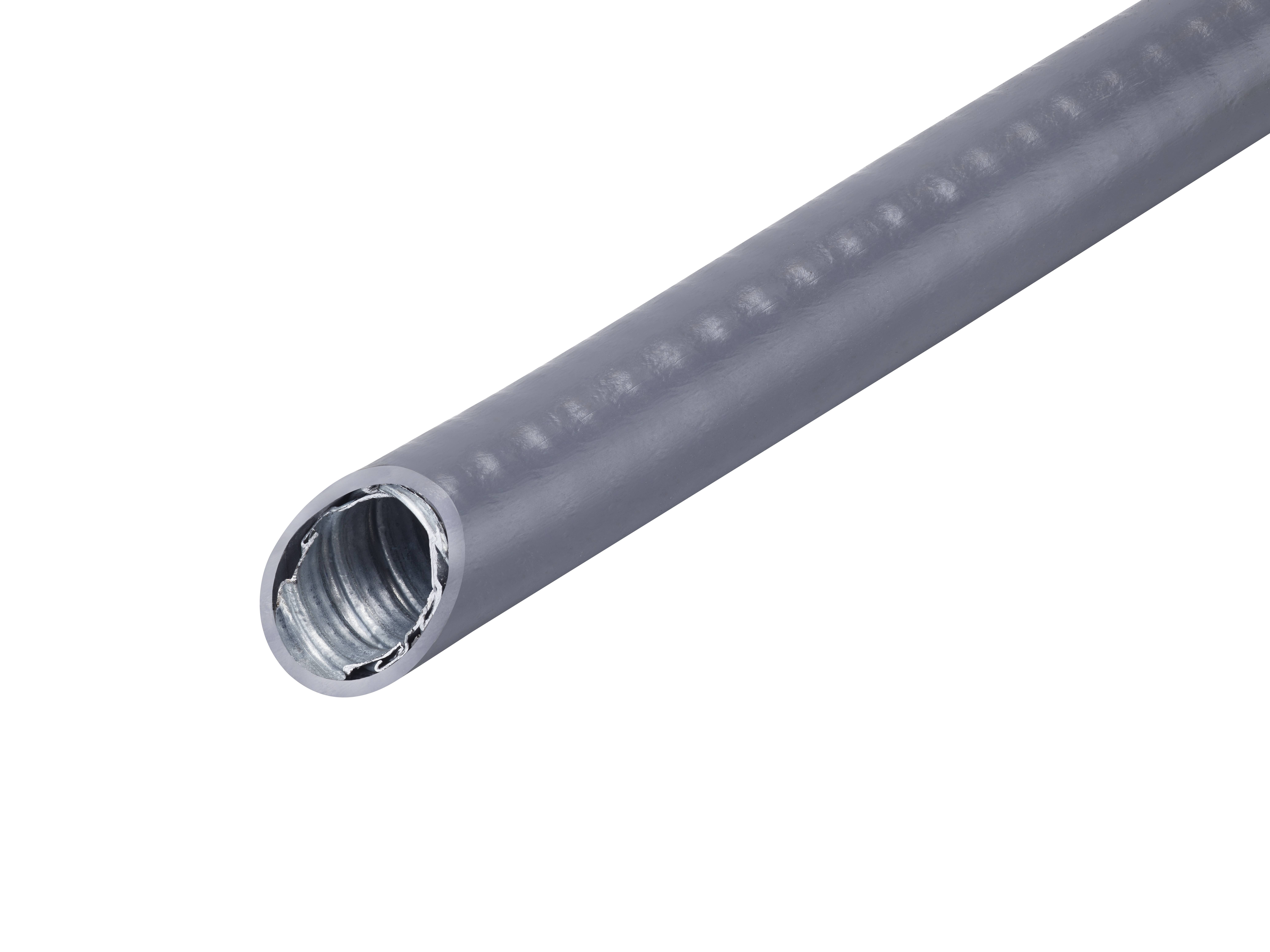 Fränkische Rohrwerke 4870925011 MC-DMC-250-PVC.25 Metallschutzschlauch Grau 25m