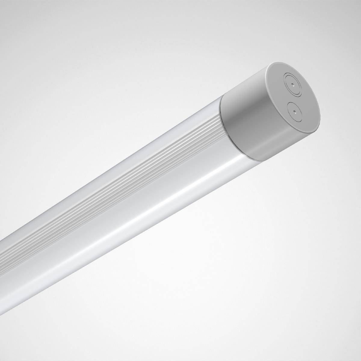 Ein moderner LED-Leuchtstab mit rundem Ende, geeignet für energiesparende Beleuchtungslösungen in Innenräumen.