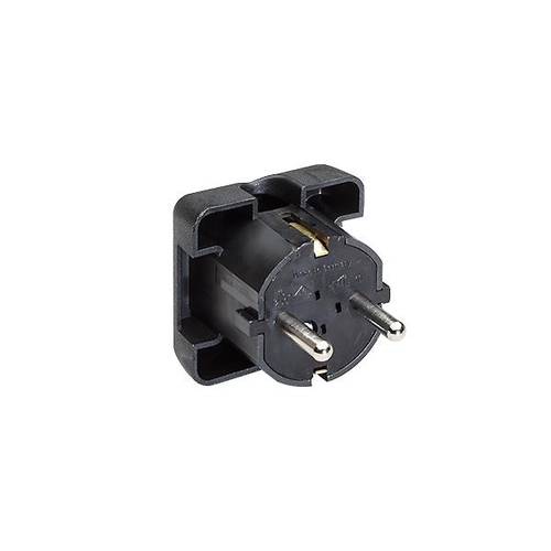 Bachmann 911170 Schutzkontakt-Flachstecker 250 V Schwarz