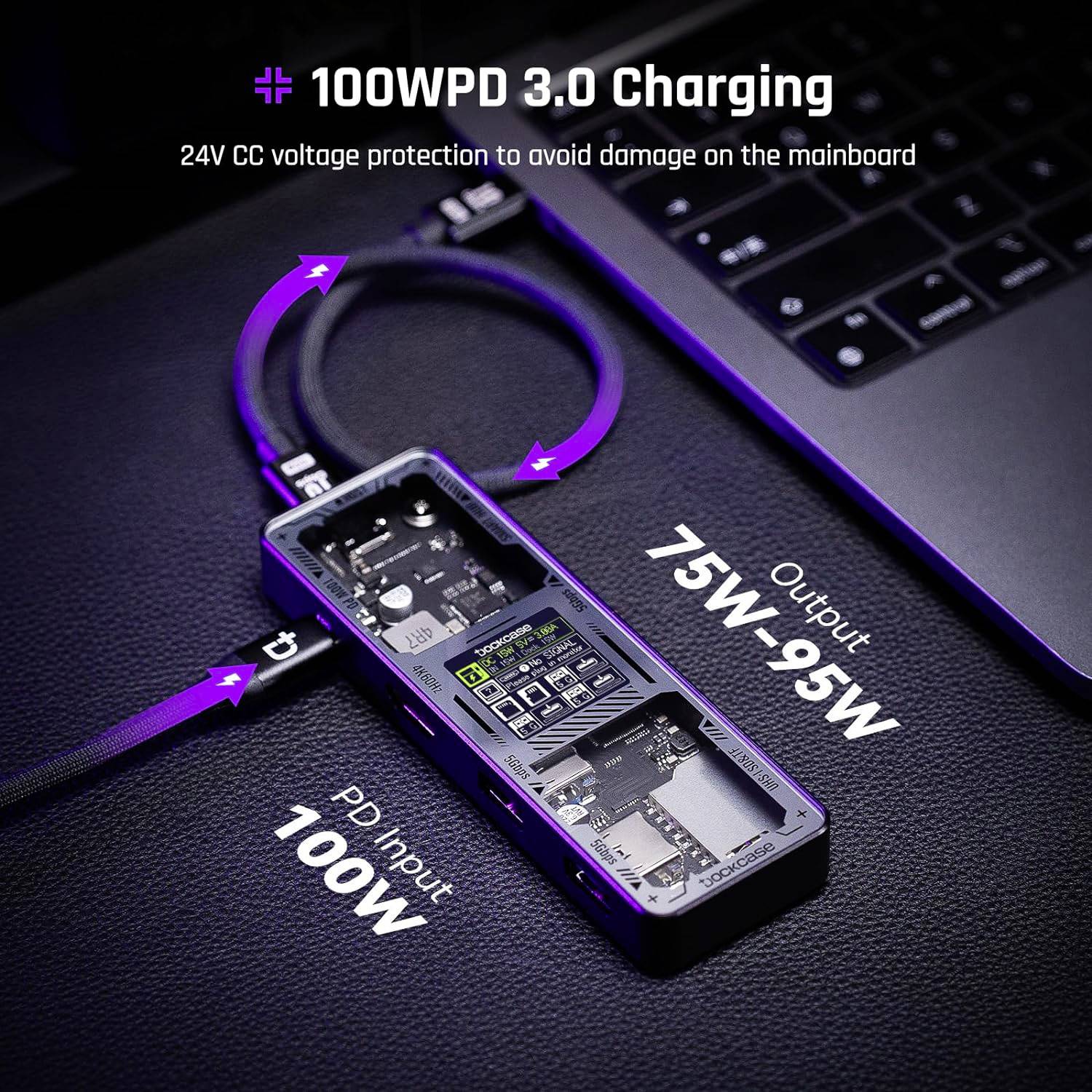 Dockcase USB-C® Dockingstation DPR71S-EB Passend für Marke Dockingstations: Universal integriertes