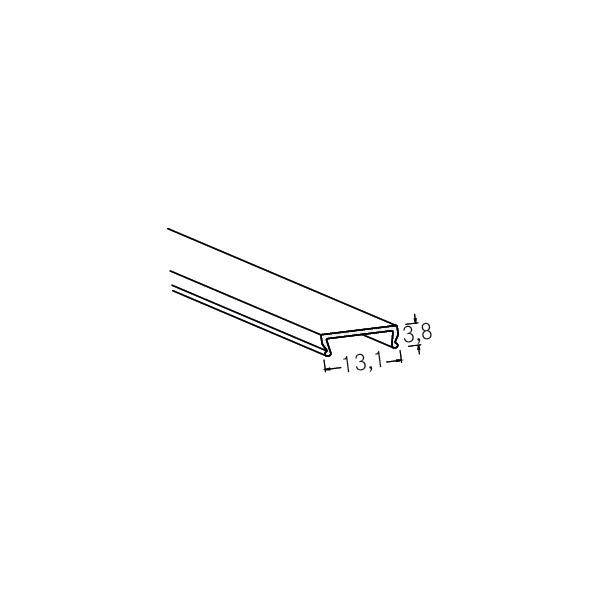 Zeichnung eines U-förmigen Profils mit Maßen: Breite 13,1 mm und Höhe 3,8 mm.