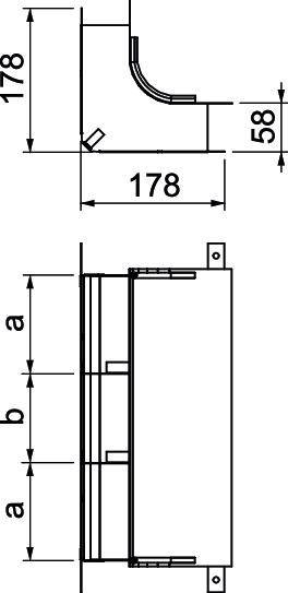 OBO Bettermann 7400667 Bogen (B x H) 350.00mm x 58.00mm 1St.