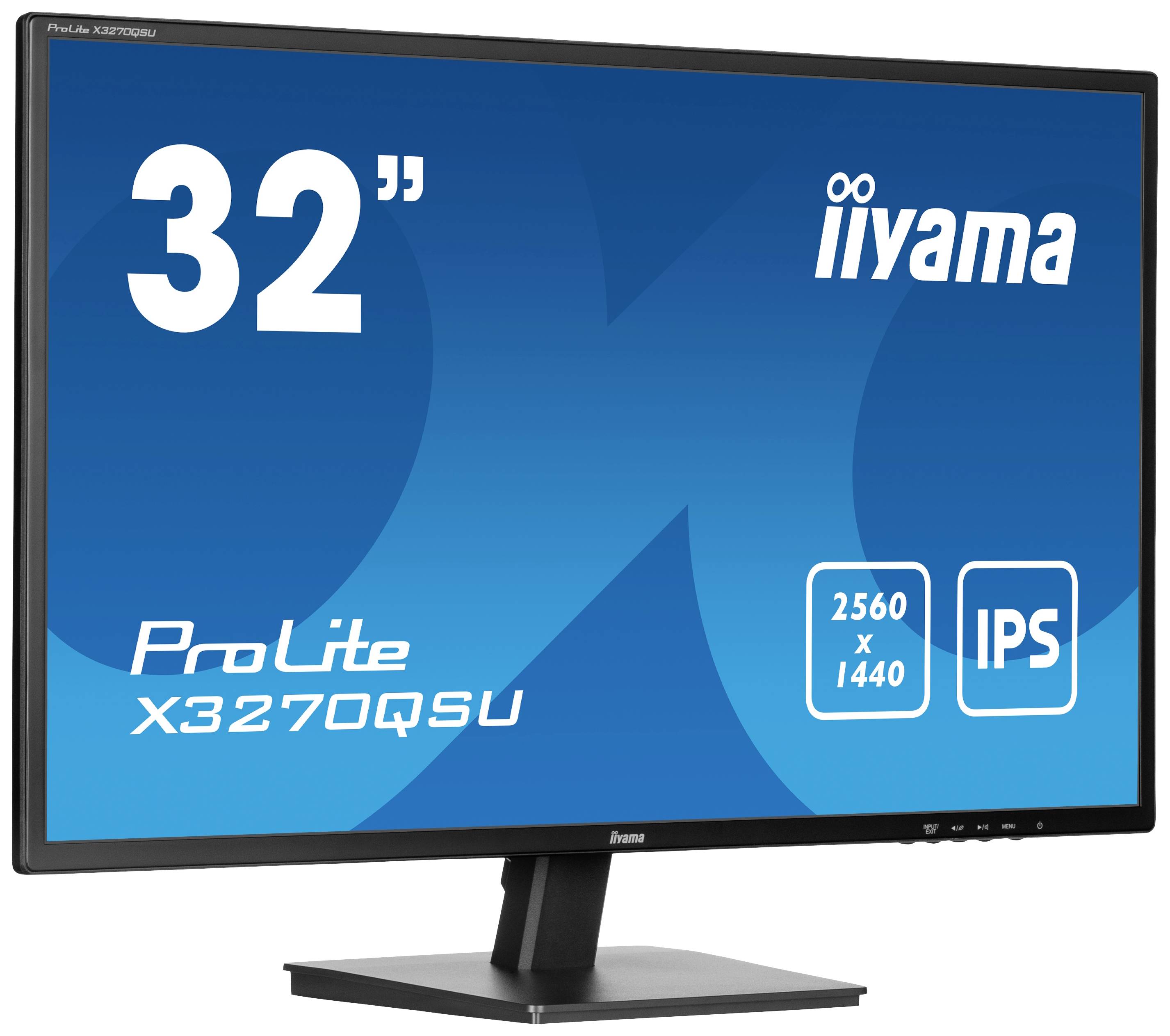 Iiyama ProLite X3270QSU-B1 LED-Monitor EEK E (A - G) 80cm (31.5 Zoll) 2560 x 1440 Pixel 16:9 3 ms HDMI®, DisplayPort, Kopfhörer