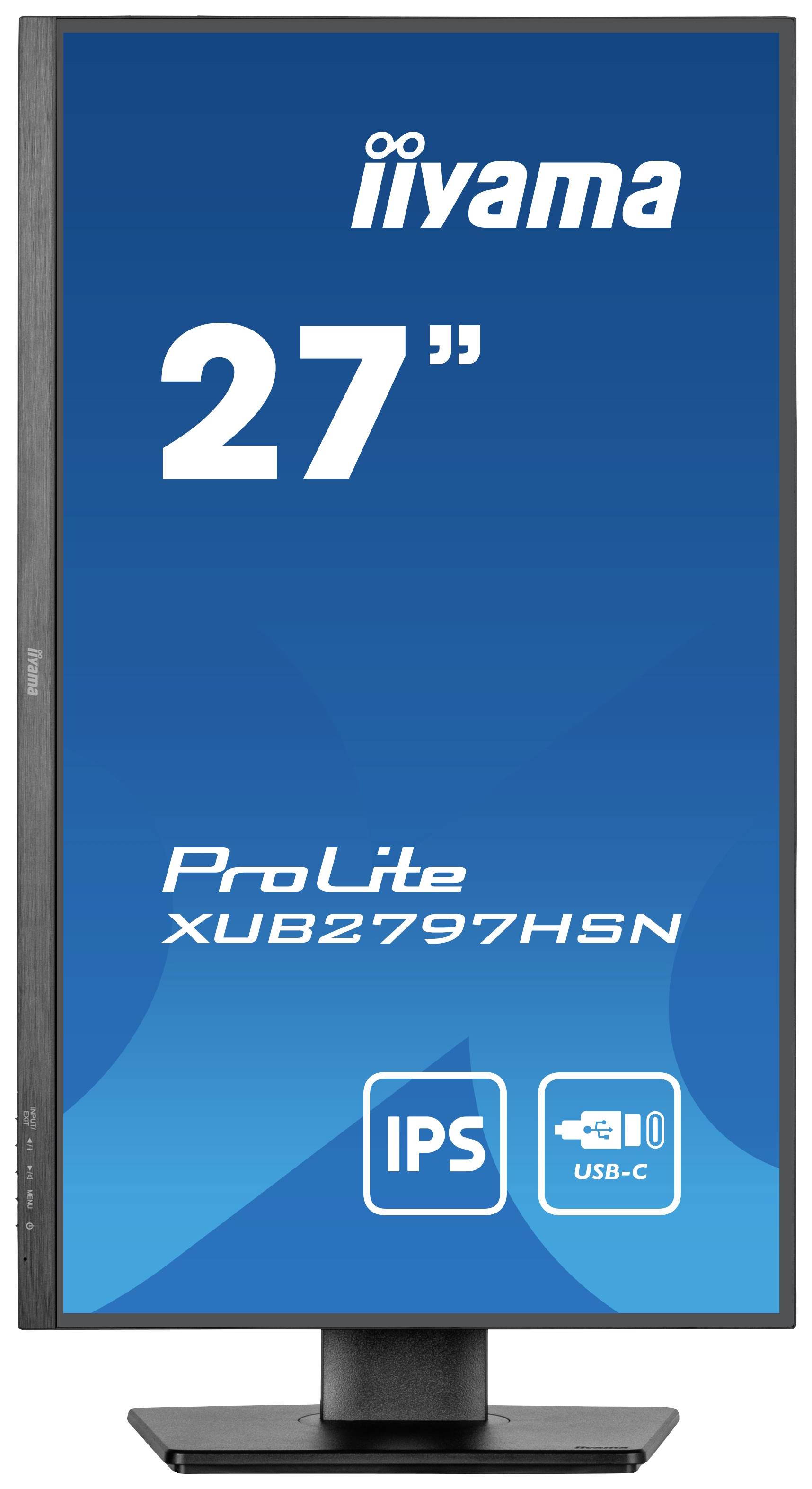 Iiyama ProLite XUB2797HSN-B1 LED-Monitor EEK E (A - G) 68.6 cm (27 Zoll) 1920 x 1080 Pixel 16:9 1 ms HDMI®, DisplayPort, Kopfhörer (3.5 mm Klinke)