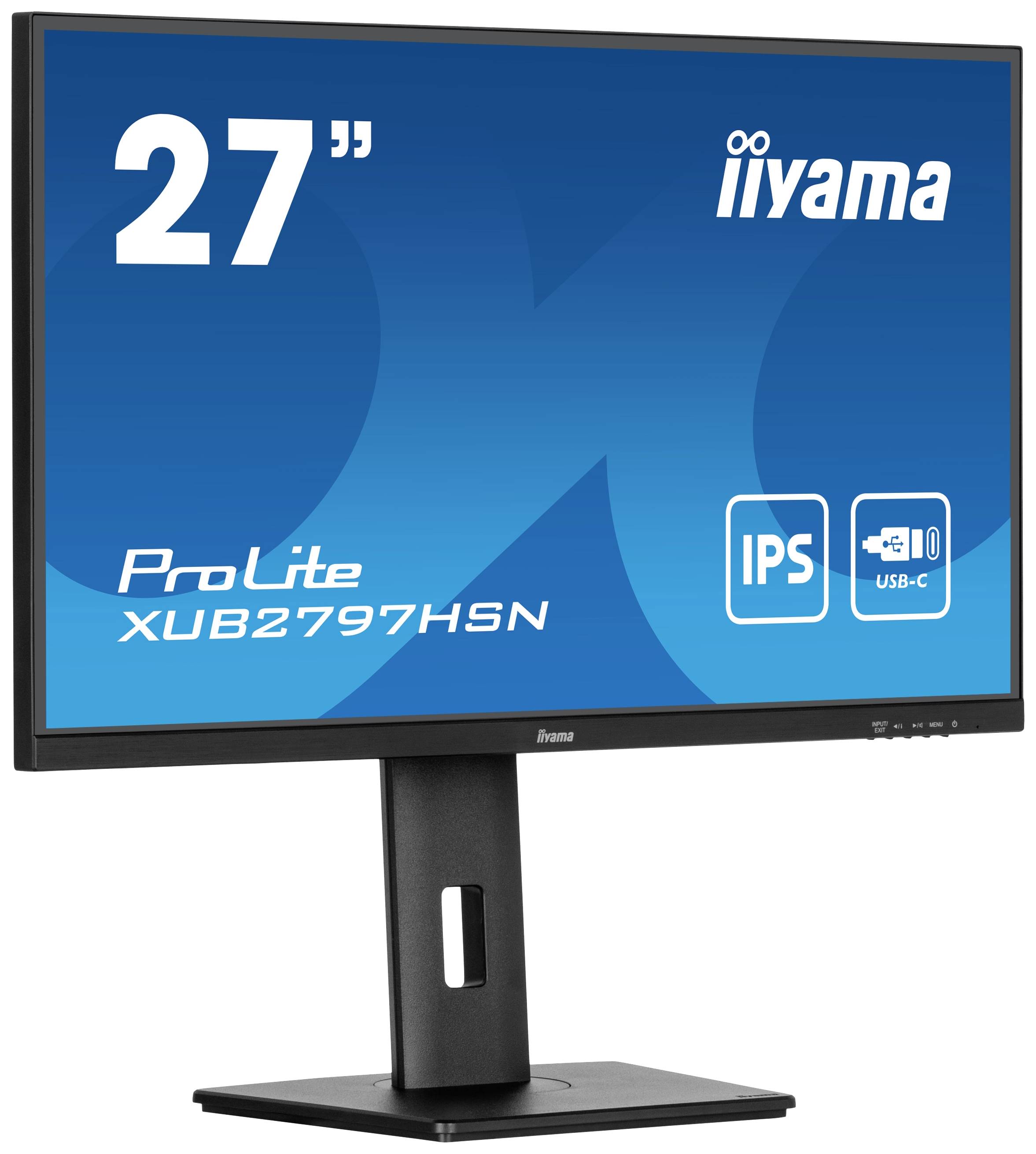 Iiyama ProLite XUB2797HSN-B1 LED-Monitor EEK E (A - G) 68.6 cm (27 Zoll) 1920 x 1080 Pixel 16:9 1 ms HDMI®, DisplayPort, Kopfhörer (3.5 mm Klinke)