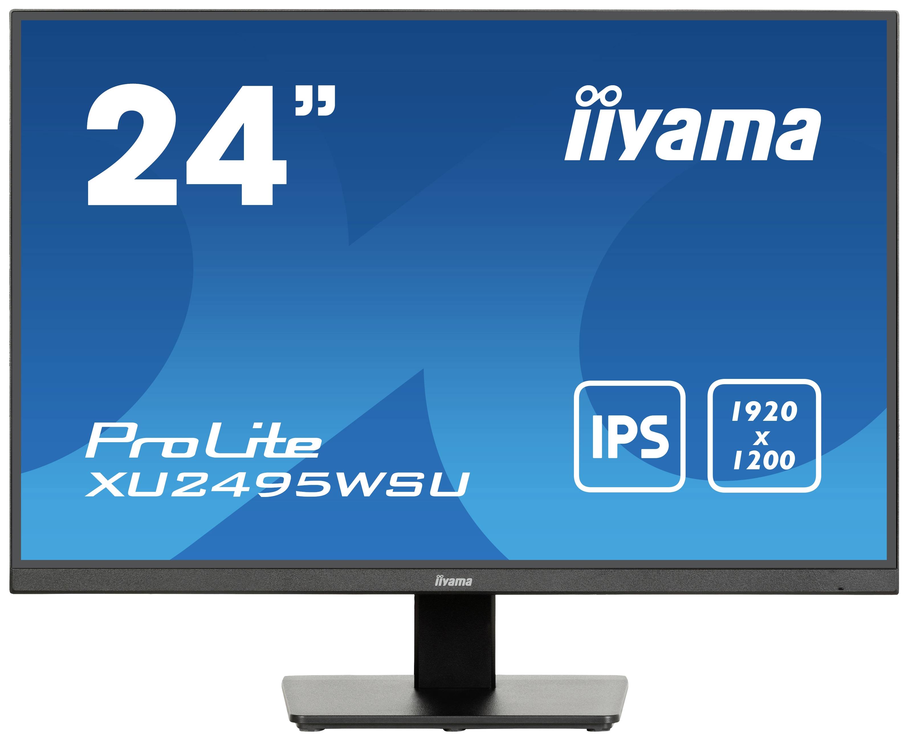 Iiyama ProLite XU2495WSU-B7 LED-Monitor EEK D (A - G) 61.2 cm (24.1 Zoll) 1920 x 1080 Pixel 16:10 4 ms HDMI®, DisplayPort, Kopfhörer (3.5 mm Klinke