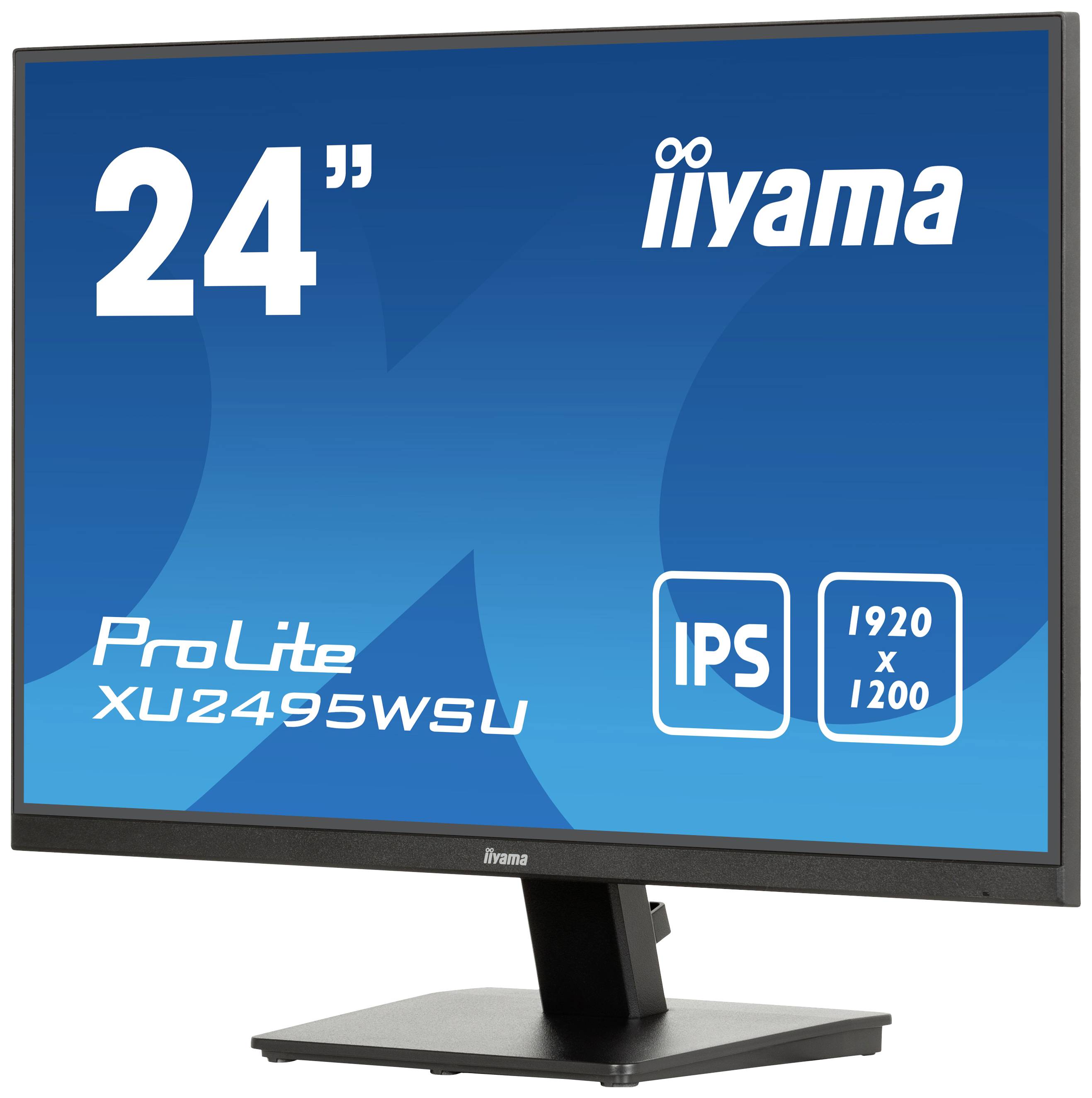 Iiyama ProLite XU2495WSU-B7 LED-Monitor EEK D (A - G) 61.2 cm (24.1 Zoll) 1920 x 1080 Pixel 16:10 4 ms HDMI®, DisplayPort, Kopfhörer (3.5 mm Klinke