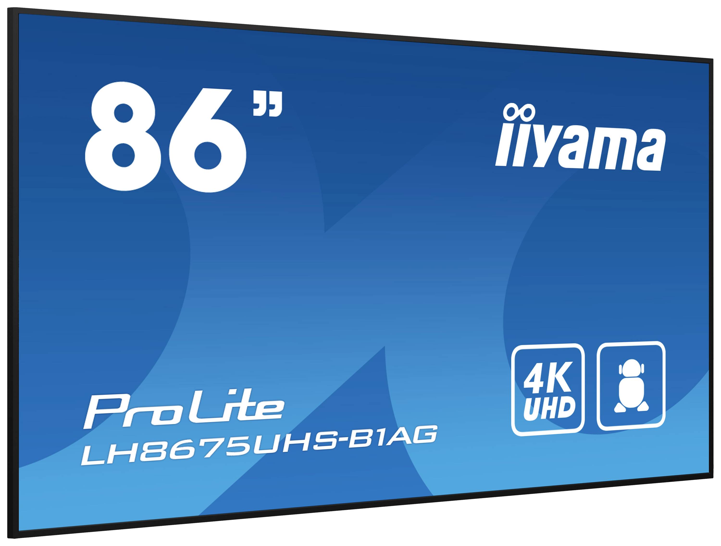 Iiyama ProLite LH8675UHS-B1AG Digital Signage Display EEK: G (A - G) 217.4 cm (85.6 Zoll) 3840 x 2160 Pixel 24/7 Anti-Einbrenn-Funktion, Media