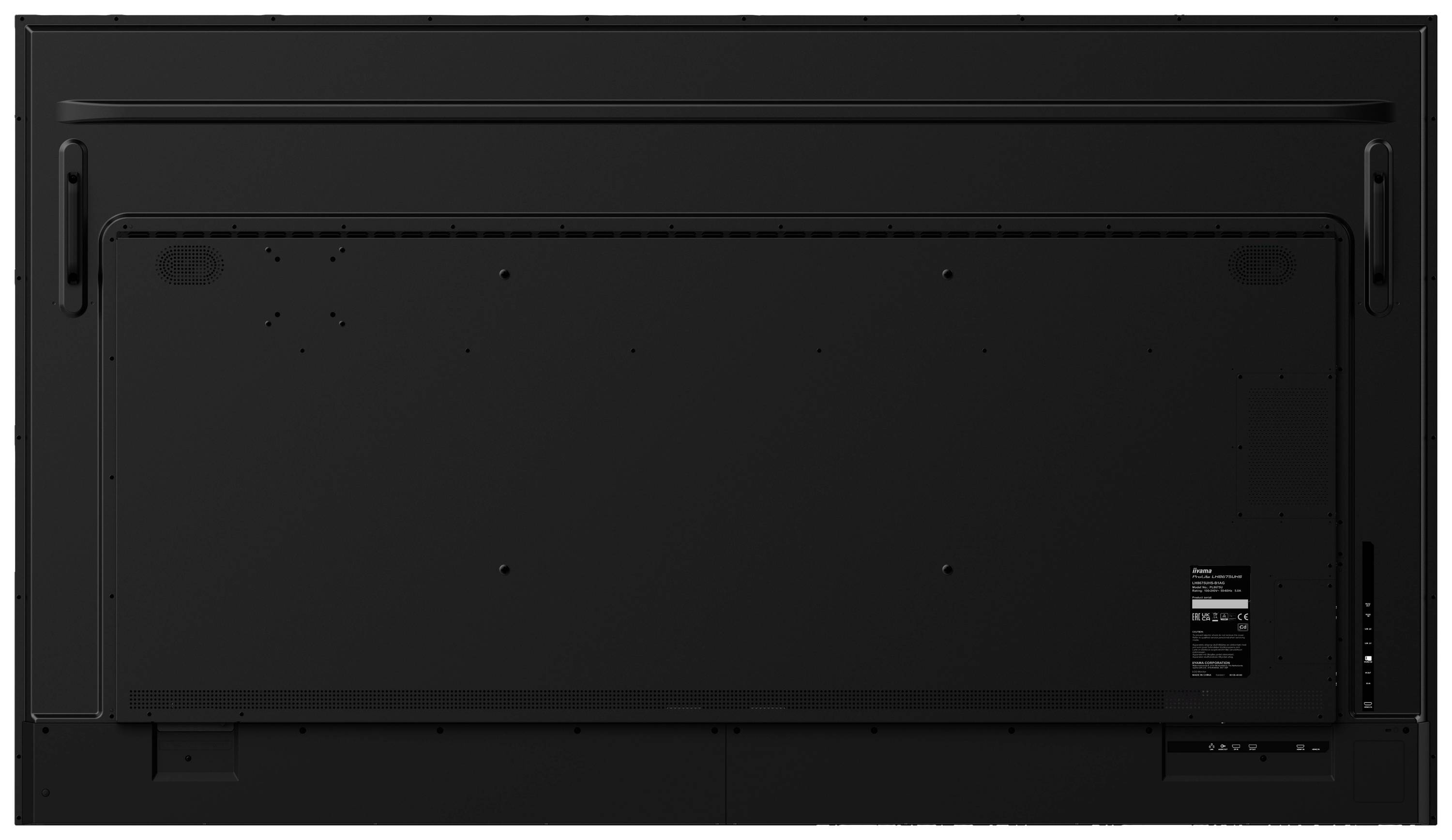 Iiyama ProLite LH8675UHS-B1AG Digital Signage Display EEK: G (A - G) 217.4 cm (85.6 Zoll) 3840 x 2160 Pixel 24/7 Anti-Einbrenn-Funktion, Media