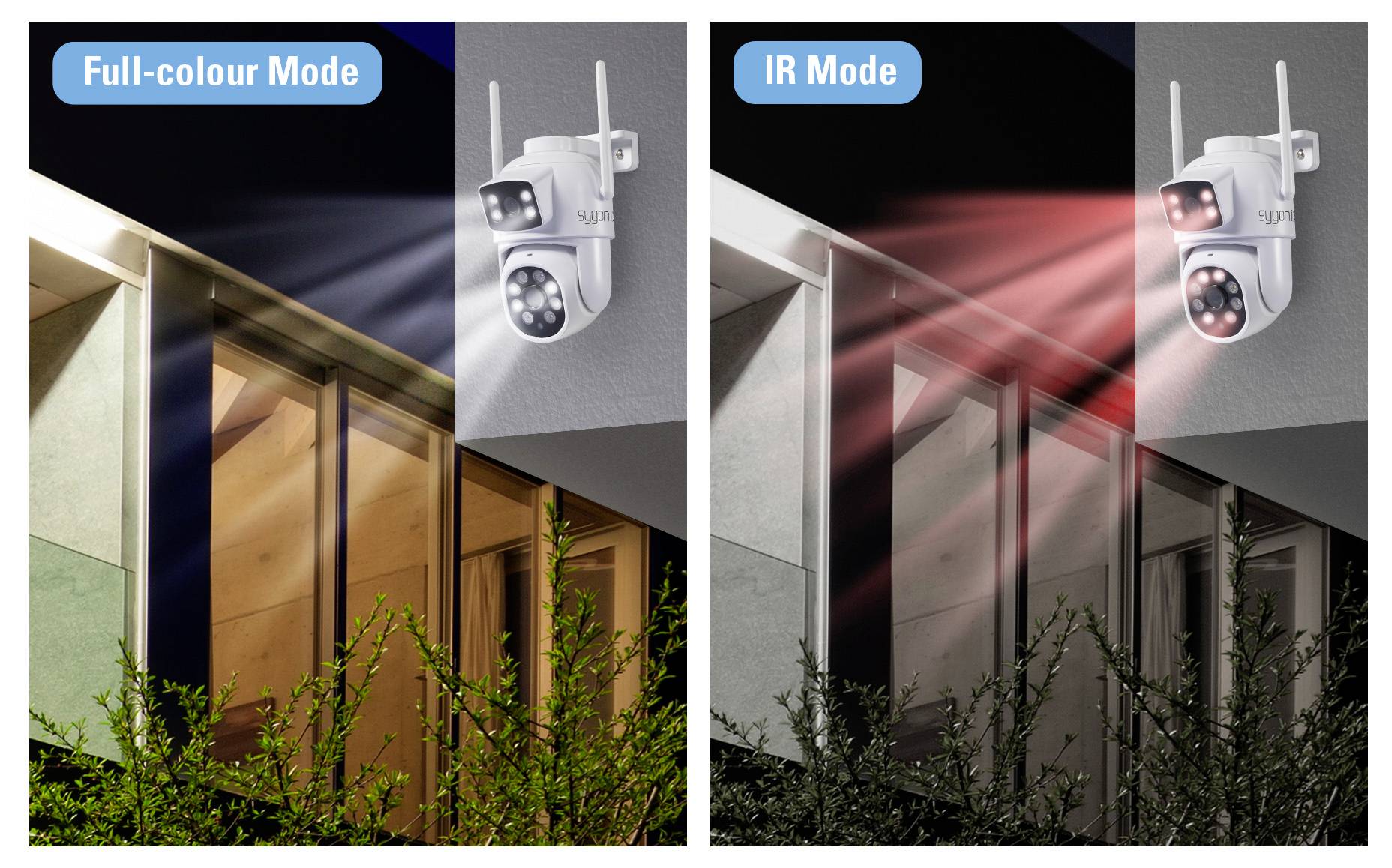 Sygonix SY-6271366 WLAN IP Überwachungskamera 1920 x 1080 Pixel