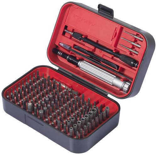 TOOLCRAFT TO-9407052 Bit-Set 150teilig Kreuzschlitz Phillips, Kreuzschlitz Pozidriv, Außen-Sechskan