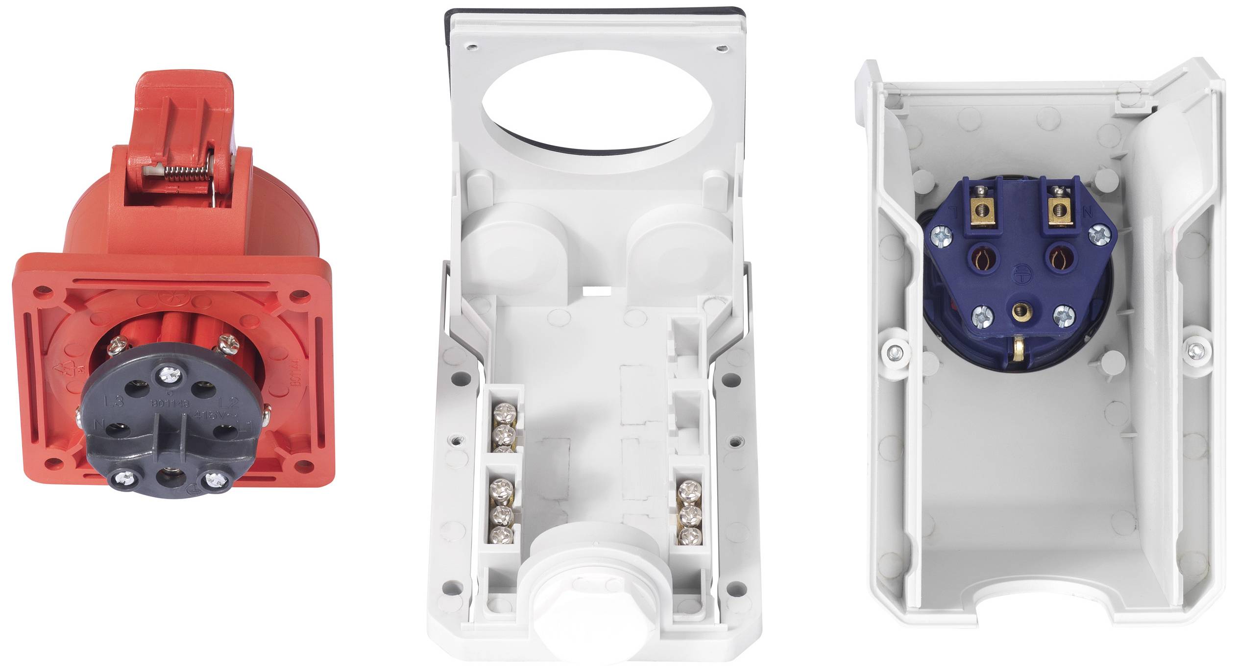 Sygonix SY-6271370 CEE Wandsteckdose 16A 5polig 415 V/AC 1St.