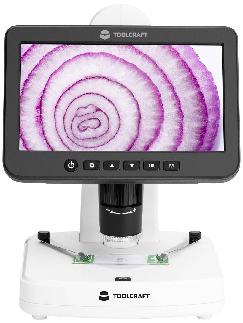 TOOLCRAFT TO-9407067 Digital-Mikroskop 300 x Auflicht, Durchlicht