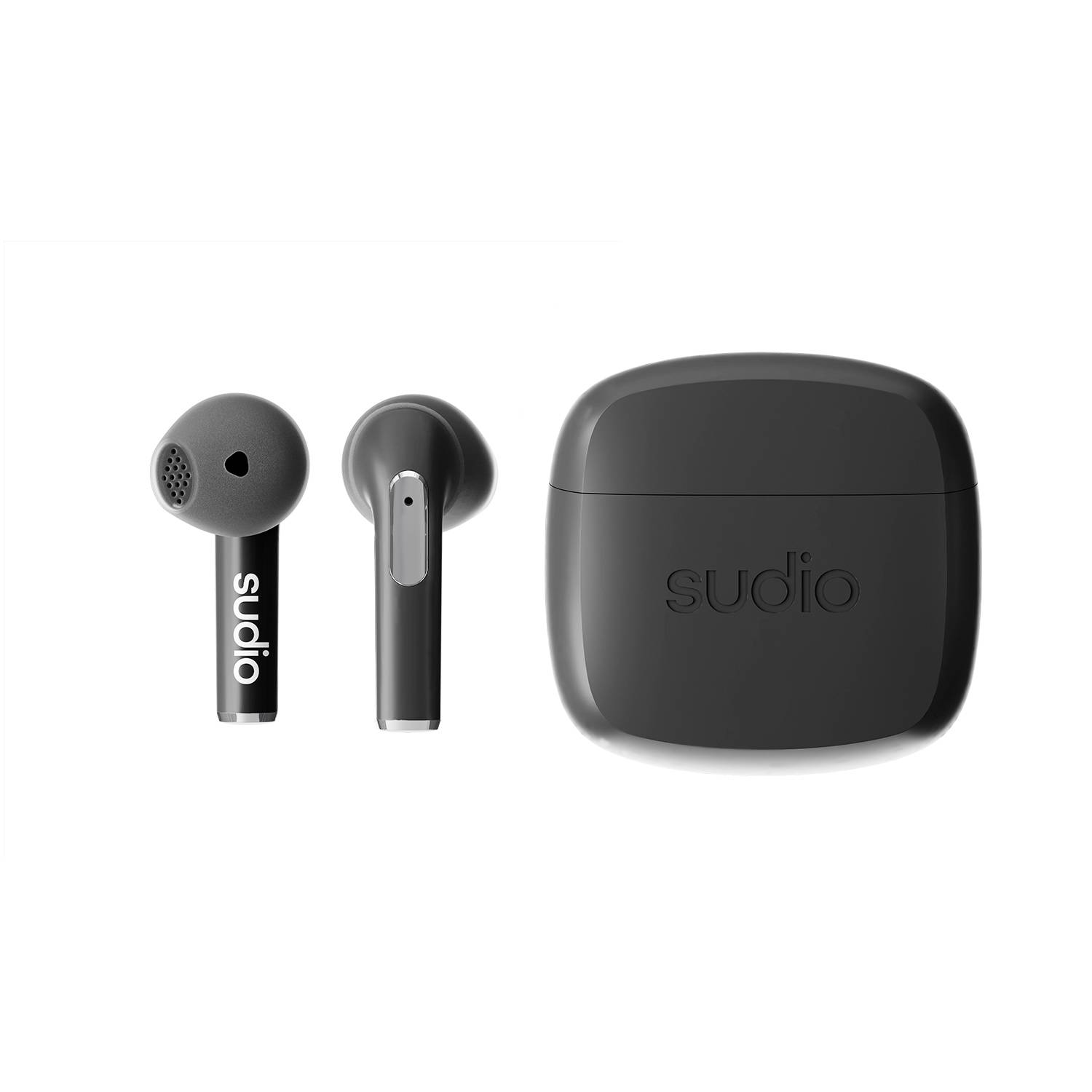 Sudio N2 In Ear Headset Bluetooth® Stereo Schwarz Headset, Ladecase, Touch-Steuerung