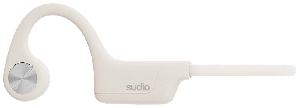 Sudio B2 Ear Free Headset Bluetooth® Stereo Weiß Headset, Knochenschall-Kopfhörer, Nackenbügel, Ohrbügel Sport
